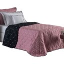 Ver imagem 1 de Kit Cobre Leito Dupla Face Solteiro Bordado Renove Hipercal 400 Fios 4 Peças:rosê