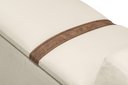 Ver imagem 4 de Recamier Baú Pés em Madeira Cama Casal 1,30m Retro Premium Estofado Estilo Decorativo Cor Bege