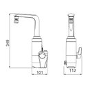 Ver imagem 2 de Torneira Elétrica Lorenzetti Essence de Bancada Preta-cromada 220v