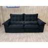 Sofá Retrátil Reclinável 1,80 m Preto 322 Florença Plus - 8