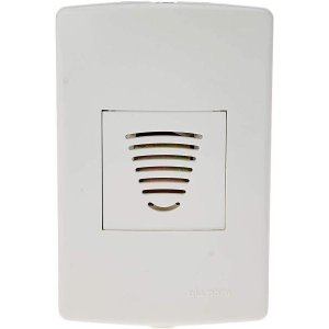 Conjunto Campainha Cigarra Bivolt Branco 6570 Siena Alumbra