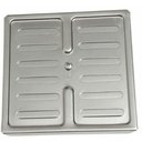 Ver imagem 1 de Grelha Quadrada com Caixa Maximus Aco Inoxidavel Superficie Antiderrapante 150mm x 150mm