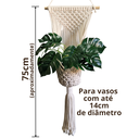 Ver imagem 2 de Suporte de Plantas em Macramê - PAREDE-T