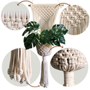 Ver imagem 1 de Suporte de Plantas em Macramê - PAREDE-T