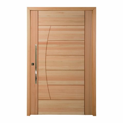 Kit Porta Pivotante Maciça de Eucalipto 214x127x14cm PM78 Solar Cruzeiro Portas