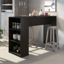 Ver imagem 1 de Bancada Balcão/ilha de Cozinha Gourmet Menu Móveis Preto