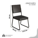 Ver imagem 4 de Conjunto Sala de Jantar Mesa 160x90cm Base Império Tampo Mdf Laca com Vidro Napoli