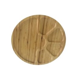 Petisqueira Tábua de Bambú Travessa de Petisco 28 cm 3689 - 6