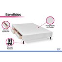 Ver imagem 4 de Cama Base c/Aux 2 Gavetas Viúva Castor Poli White 128x188x27