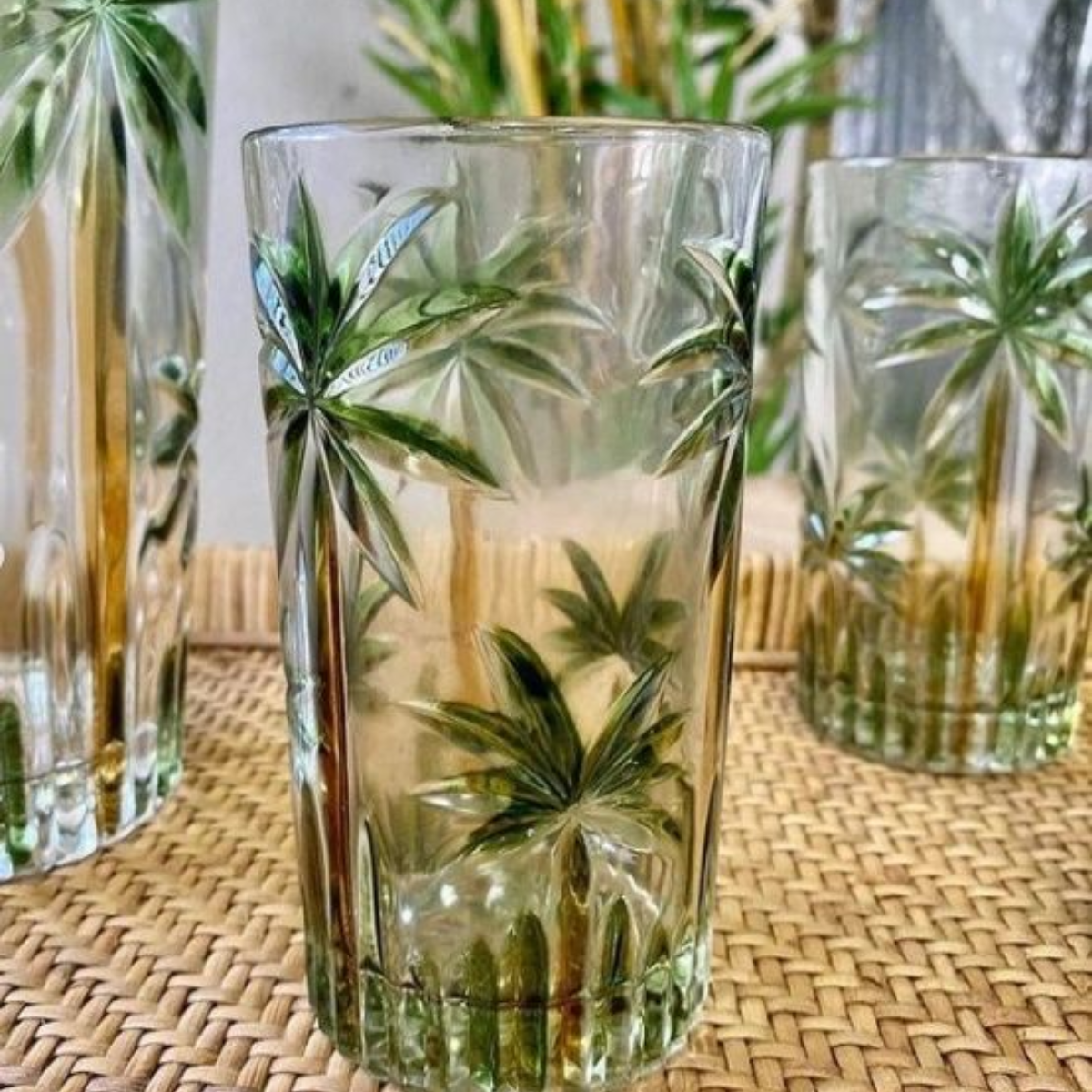 Jogo Copos Longdrink Wisky 12un Cristal Palm Tree Wolff - 5