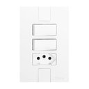 Ver imagem 2 de Conjunto de 10 Interruptores de 2 Teclas Simples e Tomada 2p+t 20a , Modular, com Placa 4x2