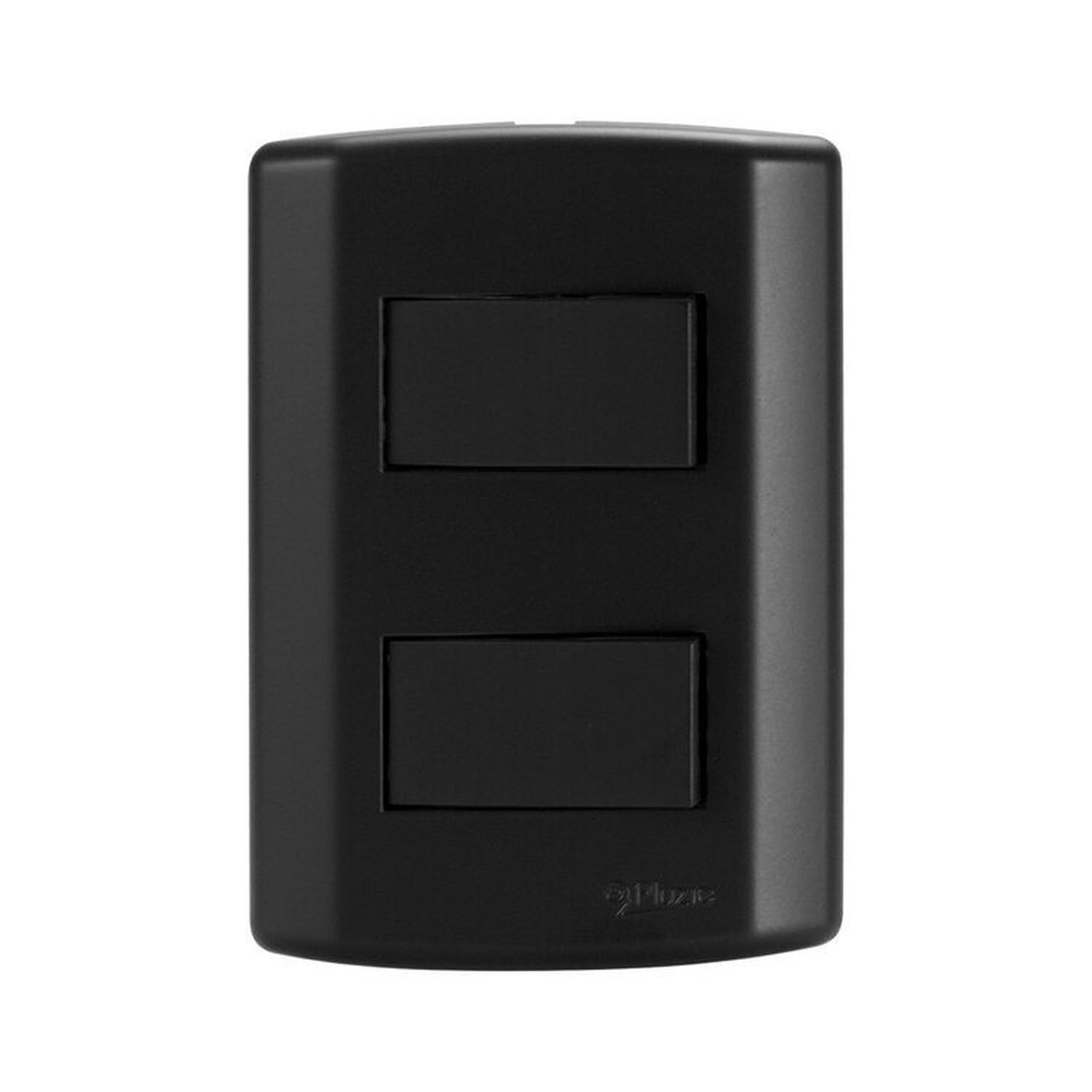 Conjunto de 10 Interruptores de 2 Teclas Simples, Modular, com Placa 4x2 e Suporte - 2
