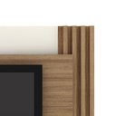 Ver imagem 2 de Painel para Tv Suspenso 1,80 X 1,20m com Detalhe Ripado Pl3001 Tecno Mobili - Natural/off White