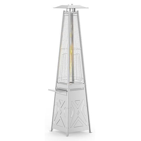 Takywep Aquecedor Piramidal 48.000 Btu Propano Aço Inox Prata