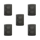 Ver imagem 1 de Conjunto de 5 Interruptores de 2 Teclas Simples, Modular, com Placa 4x2 e Suporte