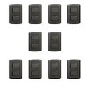 Ver imagem 1 de Conjunto de 10 Interruptores de 2 Teclas Simples, Modular, com Placa 4x2 e Suporte