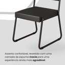 Ver imagem 6 de Conjunto Sala de Jantar Mesa 120x90cm Base Lunna Tampo Mdf Laca com Vidro Napoli