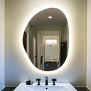 Ver imagem 1 de Espelho Orgânico Iluminado Com Sensor Touch e  Led Branco neutro 104x80cm