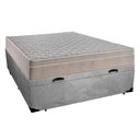Ver imagem 6 de Cama Box Baú Casal Suede + Colchão Sereneprime Molas Ensacadas 138x188x69 Cinza