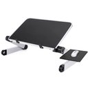 Ver imagem 3 de MESA NOTEBOOK DOBRAVEL ALUMINIO MULTIFUNCIONAL SUPORTE AJUSTAVEL ARTICULAVEL 360° MOUSEPAD PORTATIL 