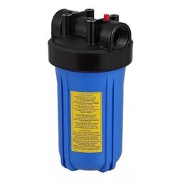 Carcaça Big Blue 10" C/ Chave e Sup. - Conexão 3/4" (s/ Refil) - 2