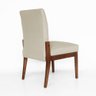 Kit 6 Cadeiras de Jantar Aurora Base Madeira Maciça Estofada Suede Bege - 8