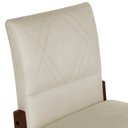Ver imagem 3 de Kit 6 Cadeiras de Jantar Aurora Base Madeira Maciça Estofada Suede Bege