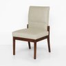 Kit 6 Cadeiras de Jantar Aurora Base Madeira Maciça Estofada Suede Bege - 2