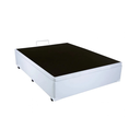 Ver imagem 3 de Cama Box Baú Casal Conforto Sintético Branco + Colchão Casal Conforto Espuma D33 26x138x188