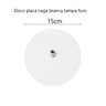 Disco Placa Cega Branca 15cm Tampa Furo Caixinha de Luz Marcai Disco Tampa Furo - 2