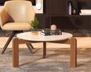 Ver imagem 1 de Mesa De Centro Para Salas Escritórios Lounges E Varandas:Mesa de Centro Off White