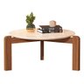 Mesa De Centro Para Salas Escritórios Lounges E Varandas:Mesa de Centro Off White - 2