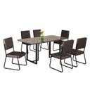 Ver imagem 2 de Conjunto Sala de Jantar Mesa 160x90cm Base Lunna Tampo MDF Laca com Vidro Napoli Preto