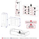 Ver imagem 4 de Quarto Infantil Completo com Minicama Montessoriana Encanto Multimóveis MP4877 Off White
