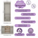 Ver imagem 3 de Quarto Infantil Completo com Minicama Montessoriana Encanto Multimóveis MP4877 Off White
