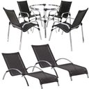Ver imagem 1 de Kit 4 Cadeiras e Mesa de Centro e 2 Espreguiçadeiras e Mesa em Alumínio Trama Original