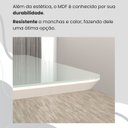 Ver mais imagens de Conjunto Sala de Jantar Mesa 160x90cm Base Lunna Tampo Mdf Laca com Vidro Napoli