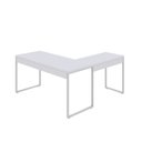 Ver imagem 5 de Kit 2 Mesas de Escritório em L Estilo Industrial 1,50mx1,50m Kuadra