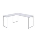 Ver imagem 7 de Conjunto 2 Mesas de Escritório em L Estilo 1,50MX1, Kuadra 150cm Branco