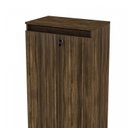 Ver imagem 7 de Kit 2 Peças Armário Escritório com 2 Portas com Chave, Balcão para Escritório com Chave e 2 Portas