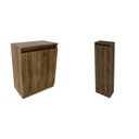 Ver imagem 2 de Kit 2 Peças Armário Escritório com 2 Portas com Chave, Balcão para Escritório com Chave e 2 Portas