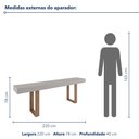Ver imagem 3 de Aparador Éden - Largura: 220 cm - Cor: Off White/Álamo