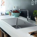 Ver imagem 4 de Cuba Franke de Embutir e Sobrepor em Aço Inox Linea 70 70x40cm com Acessórios 18630