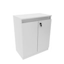 Ver imagem 4 de Kit 2 Peças Armário Escritório com 2 Portas com Chave, Balcão para Escritório com Chave e 2 Portas