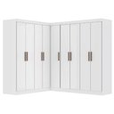 Ver imagem 1 de Guarda Roupas Modulado de Canto Madrid com 9 Portas Maxel Branco