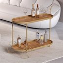 Ver imagem 2 de Carrinho Bar Oval 100cm X 45cm X 76cm Home Bee