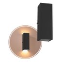 Ver imagem 3 de Arandela 2 Focos Fachos Grande 30cm Alumínio Preta St2771