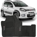 Ver imagem 2 de Jogo de Tapete Automotivo Carpete Fiat Uno Way 2011 À 2018 Soft Logo Bordado Grafite 5 Peças S/m Sof