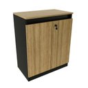 Ver imagem 6 de Kit 2 Peças Armário Escritório com 2 Portas com Chave, Balcão para Escritório com Chave e 2 Portas