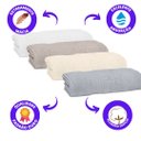 Ver imagem 4 de Toalha de Banhão Gigante Fio Penteado Algodão Egípcio Platine Bouton - Pérola